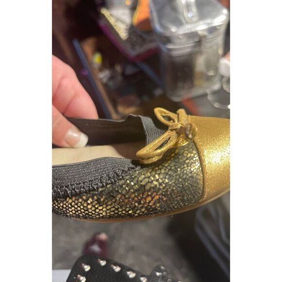 Sperry ballerina flats gold snakeskin - Picture 3 of 11